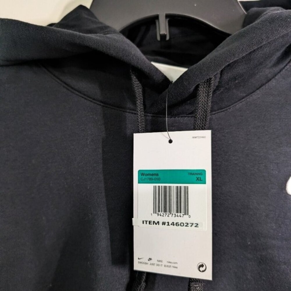 Women's Nike Sportswear Fleece Pullover Hoodie Black and Gray Available L-XXL - Picture 3 of 9